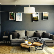 Biała lampa sufitowa ze abażurem na wysięgniku HARBIN GOLD