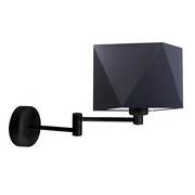 Czarny kinkiet z regulowanym ramieniem HANOI