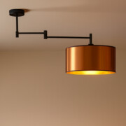 Nowoczesna lampa wisząca na regulowanym ramieniu RANGUN MIRROR do kuchni