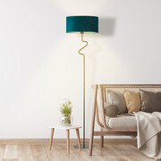 Lampa podłogowa do czytania w salonie MORONI VELUR