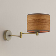 Kinkiet regulowany z wysięgnikiem BRAGE ECO w antycznym złocie