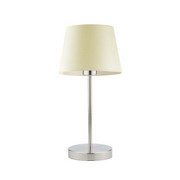 Klasyczna lampka na stolik SIENA z kremowym kloszem