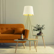 Lampa podłogowa o ciekawym designie PANAMA GOLD