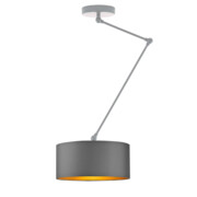 Funkcjonalna lampa sufitowa z regulowanym kloszem NEWA GOLD