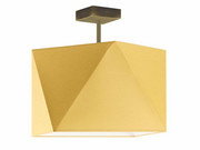 Musztardowy plafon do salonu TACOMA na ozdobnej nóżce