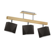 Plafon drewniany sosnowy LED 3-punktowy MIRAMAR