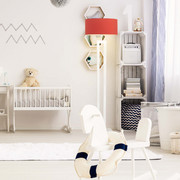 Nowoczesna lampa podłogowa w kolorze biało-czerwonym KALIFORNIA