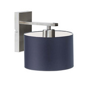 Nowoczesny kinkiet ścienny z granatowym abażurem SPLIT