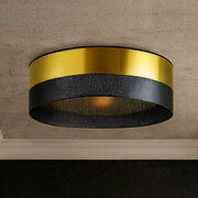 Złoty plafon sufitowy do salonu DUBAJ GLAM fi - 60 cm