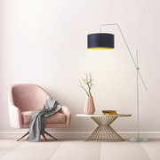 Funkcjonalna lampa stojąca do czytania do salonu BILBAO GOLD