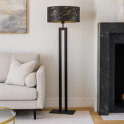 Nowoczesna lampa podłogowa do salonu z marmurowym abażur KALIFORNIA MARMUR