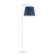 Designerska lampa podłogowa z abażurem ze złotym wnętrzem RIJAD VELUR