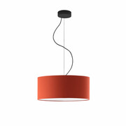 Długa lampa wisząca nad schody HAJFA fi - 40 cm - kolor rdzawy