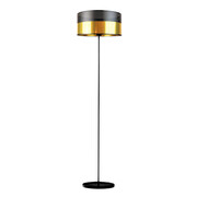 Piękna lampa stojąca do salonu w czarno-złotej kolorystyce WERONA GLAM