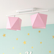 Nowoczesna lampa sufitowa dla dzieci z różowymi abażurami AKRON