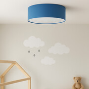 Niebieska lampa sufitowa do pokoju dziecięcego DUBAJ fi - 50 cm