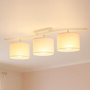 Nowoczesny plafon sufitowy do sypialni CARTAGENA w białej kolorystyce