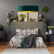Lampa wisząca do sypialni PORTO GOLD fi - 80 cm