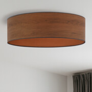 Skandynawska lampa sufitowa z abażurem imitującym fornir MEDINA ECO fi - 80 cm