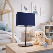 Minimalistyczna lampka nocna do pokoju dziecięcego AMALFI z geometrycznym abażurem
