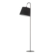 Nowoczesna lampa podłogowa TALLIN VELUR w klasycznej czerni