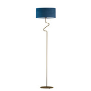 Klasyczna lampa stojąca z ozdobnym elementem w kształcie fali MORONI VELUR