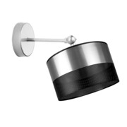 Kinkiet srebrny glamour TETE GLAM z regulowanym ramieniem do czytania