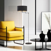 Regulowana lampa stojąca na długim wysięgniku CANCUN VELUR