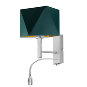 Lampa ścienna SALEM GOLD z dodatkowym światłem LED