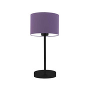 Nowoczesna lampka nocna LED w stylu vintage NICEA z fioletowym abażurem