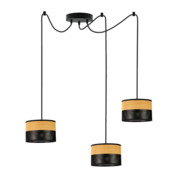 Trzypunktowa lampa wisząca pająk WAIKIKI W3 DUAL