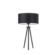 Czarna lampa stołowa na trójnogu ALTA