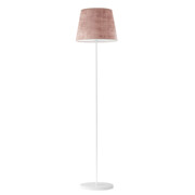 Klasyczna lampa stojąca VASTO VELUR z tkaninowym abażurem