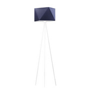 Biała lampa podłogowa na trójnogu KANTON