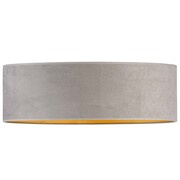 Skandynawski plafon z abażurem ze złotym wnętrzem MEDINA VELUR fi - 80 cm