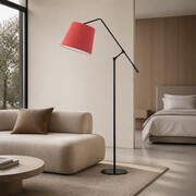 Designerska lampa podłogowa z regulacją kąta padania światła FOYA
