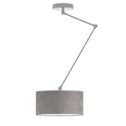 Szara lampa sufitowa z przegubami NEWA VELUR