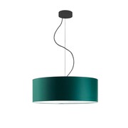 Szmaragdowa lampa wisząca do salonu HAJFA fi - 50 cm - kolor zieleń butelkowa