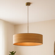 Nowoczesna lampa wisząca w stylu skandynawskim SINTRA ECO fi - 60 cm - kolor dąb sonoma