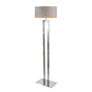 Designerska lampa podłogowa z szarym kloszem KALIFORNIA VELUR