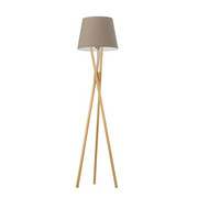 Dębowa lampa podłogowa do czytania w łóżku ANDORA lampa stojąca z drewna do salonu