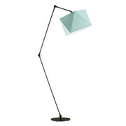 Regulowana lampa stojąca do pokoju dziecka OSAKA z miętowym abażurem