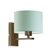 Funkcjonalny kinkiet do pokoju dziecka ELVORA z miętowym abażurem