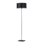 Czarna lampa podłogowa do sypialni SOFIA