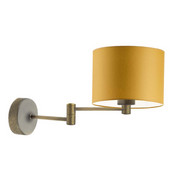 Ruchomy kinkiet do czytania BRAGE z musztardowym abażurem