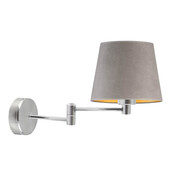 Lampa ścienna na wysięgniku ruchomym LUGO VELUR