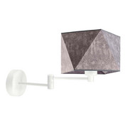 Nowoczesny kinkiet do sypialni z białymi elementami HANOI