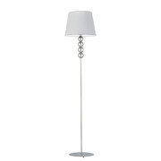Lampa stojąca do salonu w stylu skandynawskim SEUL z metalową podstawą i ozdobnymi kulami