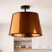 Miedziana lampa sufitowa KAIR MIRROR w loftowym stylu