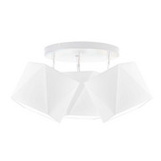 Biała 3 punktowa lampa sufitowa regulowana MINORKA na okrągłej podsufitce